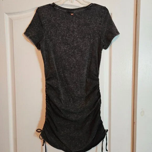 PINK BY VICTORIA’S SECRET SEXY STONE WASHED DRESS Side Cinched Tie Dress Medium - Picture 5 of 7